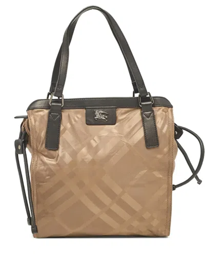 Pre-owned Burberry Satin Tote Bag