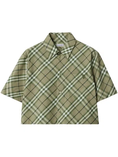 BURBERRY BURBERRY SAXON CROPPED SHIRT