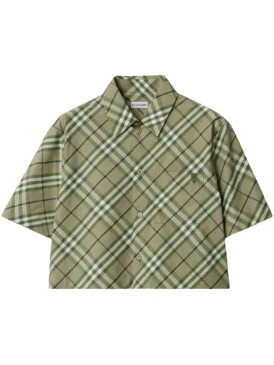 BURBERRY BURBERRY SAXON CROPPED SHIRT CLOTHING