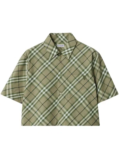 BURBERRY SAXON CROPPED SHIRT