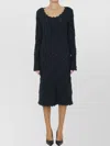 Burberry Aran Knit Dress In Black
