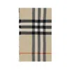 Burberry Check Wool Scarf Scarves Beige