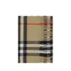 Burberry Cashmere Check Scarf In Brown