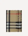 Burberry Cashmere Check Scarf In Brown