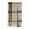 Burberry Beige Signature Scarf In Brown