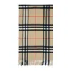 Burberry Beige Signature Scarf In Brown