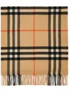 Burberry Sciarpa In Cashmere A Quadri In Multi