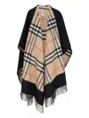 Burberry Reversible Cape In Black