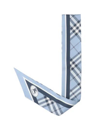 Burberry Scarf Check In Blue