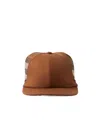 Burberry Scarf-detail Baseball Cap In Dark Birch Brown