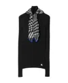 Burberry Black Viscose Blend Sweater In Black