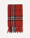 Burberry Scarf From A Warm Alpaca-wool Blend Bouclé In Red