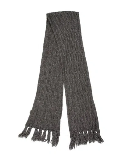 Pre-owned Burberry Scarf In Gray