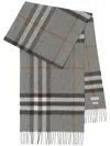 Burberry Giant Check Scarf In Gray