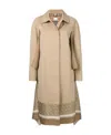 Burberry Scarf-layer Trench Coat In Nude