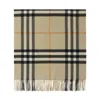 Burberry Wide Check Cashmere Scarf In Lightsage
