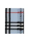 Burberry The Classic Check-pattern Scarf In Blue