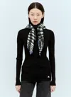 BURBERRY SCARF RIB KNIT SWEATER