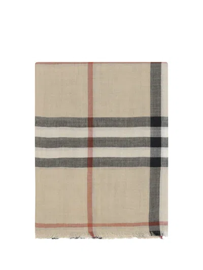 Burberry Scarf In Sand / Lichen