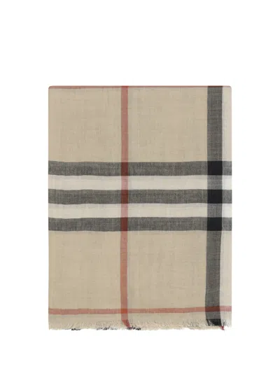 Burberry Scarf In Sand / Lichen
