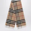 Burberry Cashmere Scarf With Check Motif