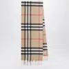 Burberry Cashmere Scarf With Check Motif Women In Multi