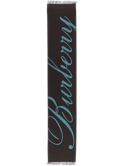 Burberry Scarf With Logo Unisex In Multicolour