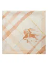 Burberry Check Pattern Square Shell Foulard In Neutral