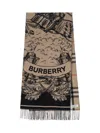 Burberry Reversible Cashmere Scarf In Brown