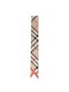 Burberry Classic Check Mulberry Silk Scarf In Beige