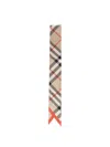 Burberry Classic Check Mulberry Silk Scarf In Beige
