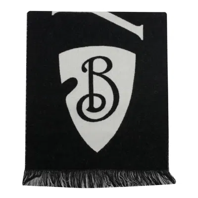 Burberry B Shield Scarf In Black