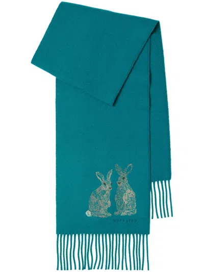 Burberry Scarfs In Blue