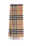 Burberry Check Cashmere Scarf In Multi