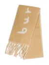 Burberry Sand Scarf In Brown