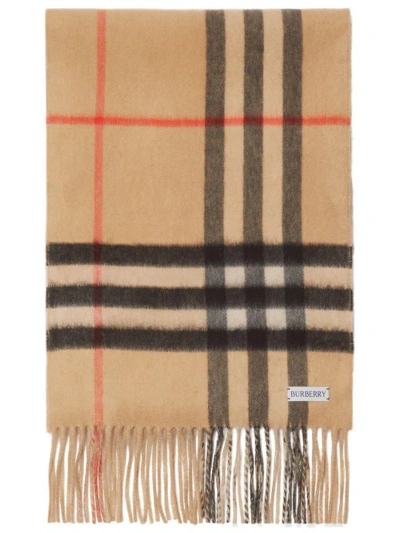 Burberry Scarfs In Sand/flax Melange