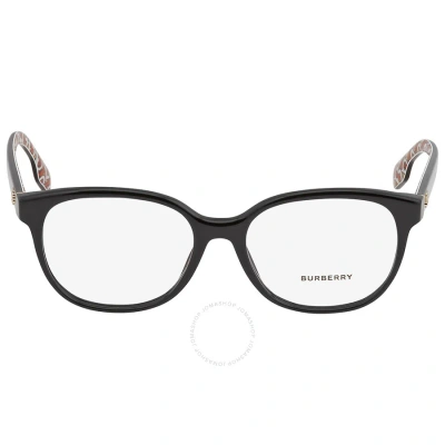 Burberry Scarlet Demo Square Ladies Eyeglasses Be2332 3824 54 In Black / Scarlet