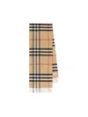Burberry Check Cashmere Scarf In Brown