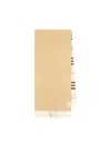 Burberry Check-pattern Fringed Scarf In Brown