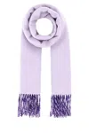 Burberry Women Lilac Cashmere Scarf In Hazeroyal