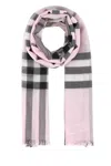 Burberry House Check Wool-silk Blend Scarf In Multicolor