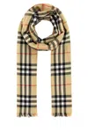 Burberry Women Embroidered Cashmere Blend Scarf In Printed