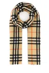 Burberry Women Embroidered Cashmere Blend Scarf In Printed