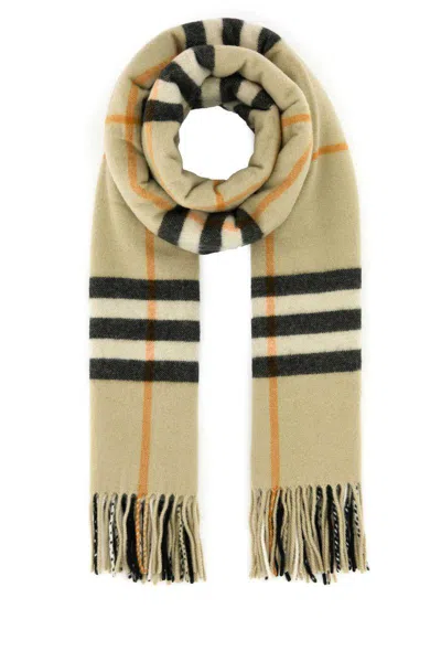 Burberry Embroidered Cashmere Scarf In Printed
