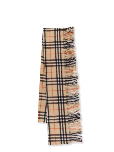 Burberry Cashmere Scarf In Beige