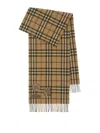 Burberry Badge Check Cashmere Scarf In Black