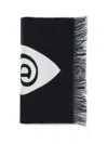 Burberry Women Wool Logo Scarf In Black