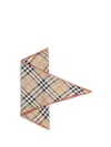Burberry Silk Check Scarf In Multi