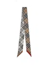 Burberry Women Slim Silk Scarf In Multi