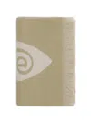 Burberry Logo Wool Scarf In Neutral